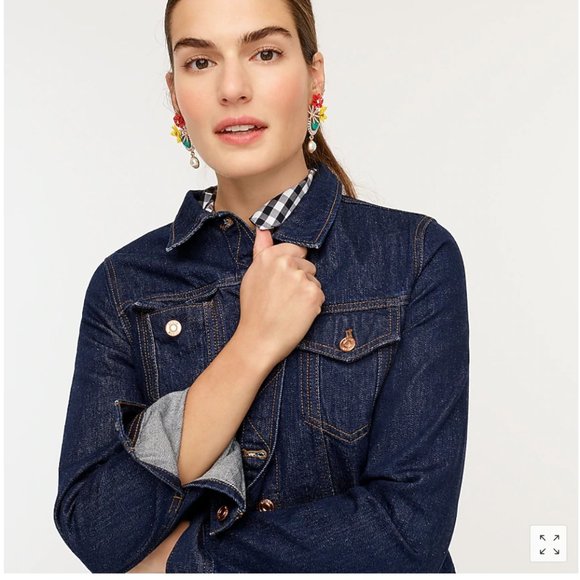 Nwt Jcrew Classic Denim Jacket In Resin 